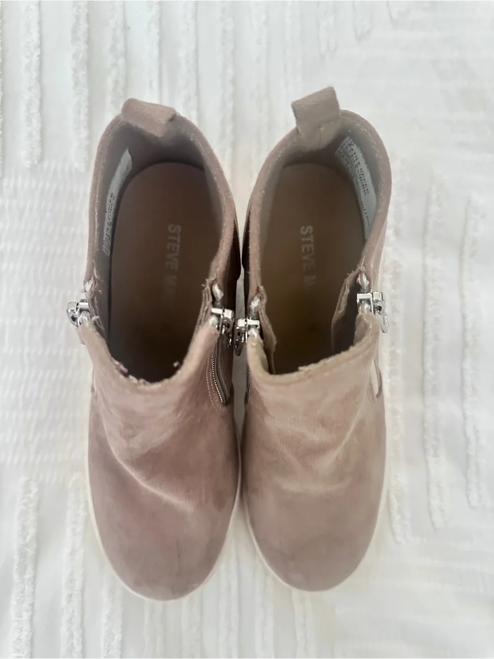 Steve Madden Girls Brown Suede Boots Size 1